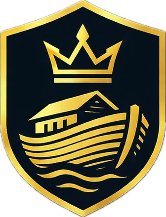The Sovereign Ark crest: an ark beneath a crown, within a shield